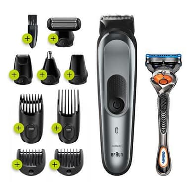 Braun Trimmer Allt-i-ett MGK7221 Drifttid (max) 100 min, Nästrimmer in