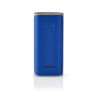 Power Bank | 5 000 mAh | 1-USB-A-utgång 1.0A | Micro USB-ingång | Blå