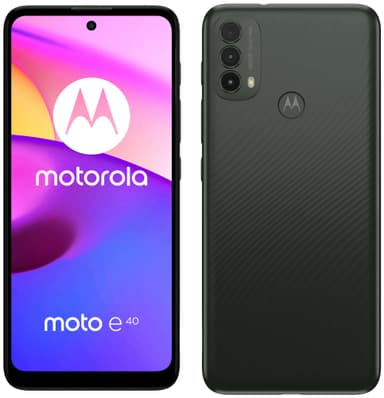 Motorola Moto E40 smartphone 4/64 (grafitgrå)