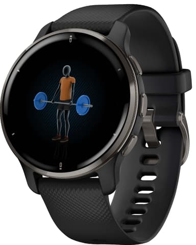 Garmin Venu 2 Plus GPS smartwatch (svart)