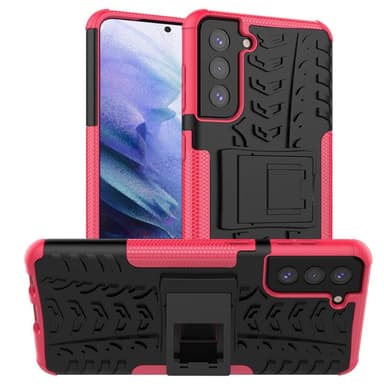 Stöttåligt skal med ställ Samsung Galaxy S22  - Rosa