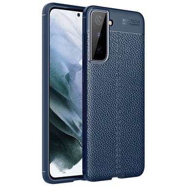 Läder mönstrat TPU skal Samsung Galaxy S22  - Blå