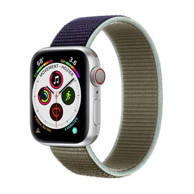 Nylon Armband Apple Watch 6 (44mm) - Khaki Blue