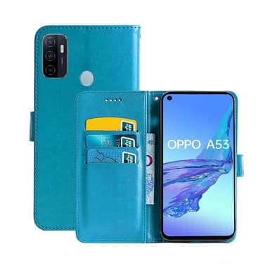Mobilplånbok 3-kort Oppo A53 4G  - Ljusblå