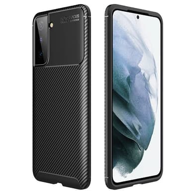Carbon silikon skal Samsung Galaxy S22  - Svart