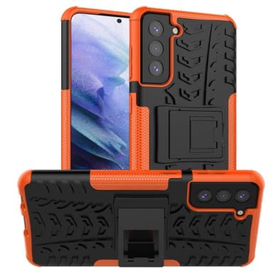 Stöttåligt skal med ställ Samsung Galaxy S22 Plus  - Orange