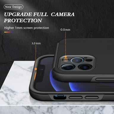 iPhone 13 Mini Hybrid skal med Finger Ring - Svart