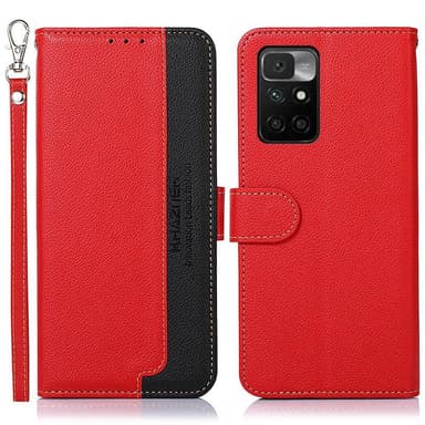 KHAZNEH Xiaomi Redmi 10 Plånboksfodral - Röd