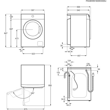 Electrolux Serie 500 Tvättmaskin EW2F3047R5 (7kg)