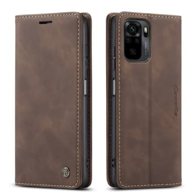 CASEME Plånboksfodral Xiaomi Redmi Note 10 4G / Note 10S - Coffee