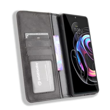 Motorola Edge 20 Pro Plånboksfodral  - Svart