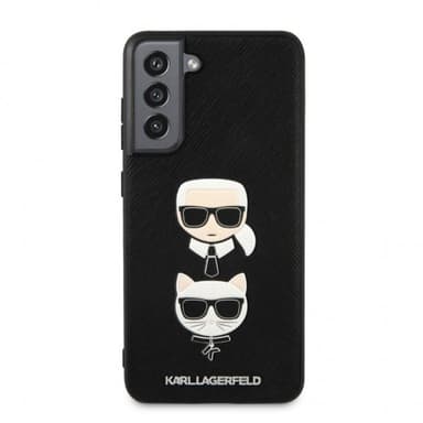 Karl Lagerfeld Samsung Galaxy S21 FE Skal Saffiano Karl & Choupette Svart