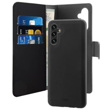 Puro 2-i-1 plånbok Samsung Galaxy A13 5G/A04s (svart)