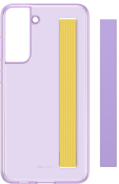 Samsung Galaxy S21 FE clear strap fodral (lavender)