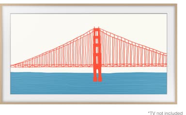 Samsung The Frame 85" ram (2021-2023, teak)