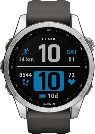 Garmin Fenix 7S smartwatch, 42mm (grafit)