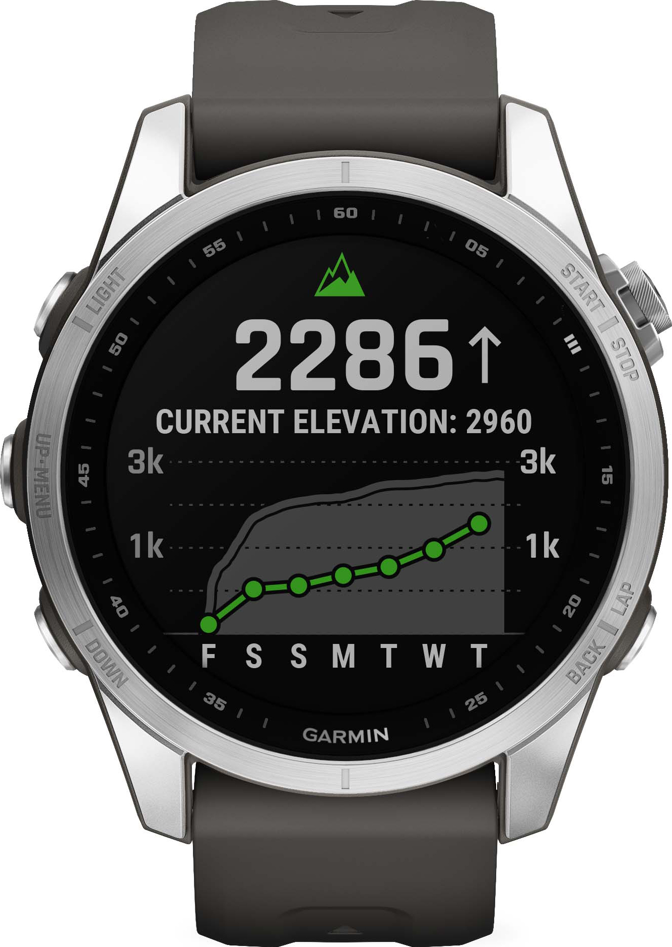 Garmin Fenix 7S smartwatch, 42mm (grafit)