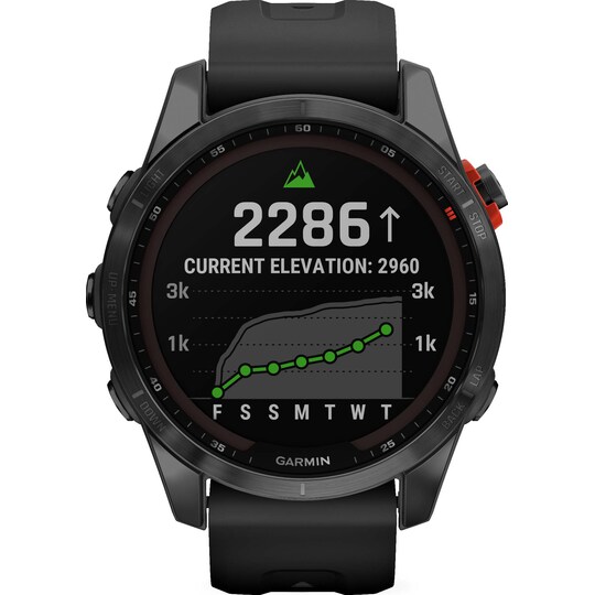 Garmin Fenix 7S Solar smartwatch, 42mm (svart)