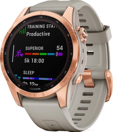 Garmin Fenix 7S Solar smartwatch, 42mm (sand)