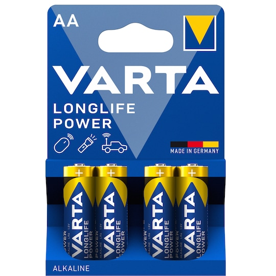 Varta Longlife Power AA-batteri (4 st)