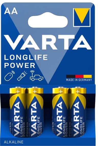Varta Longlife Power AA-batteri (4 st)