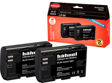 Hähnel Canon HL-E6 digitalkamera batteri twin-pack