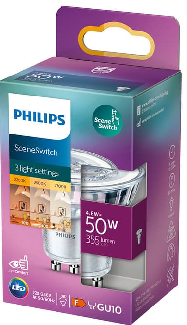 Philips SceneSwitch LED-spotlight GU10 4W