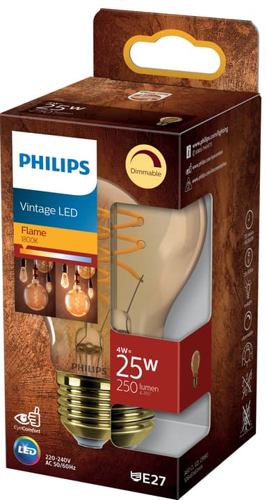 Philips Vintage LED-lampa 4W E27
