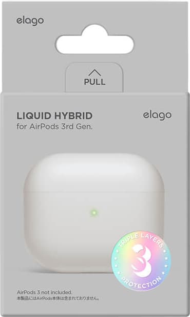 Elago AirPods 3 Liquid Hybrid fodral (vitt)