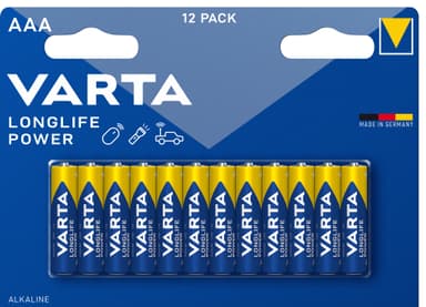 Varta Longlife Power AAA batteri (12 st)