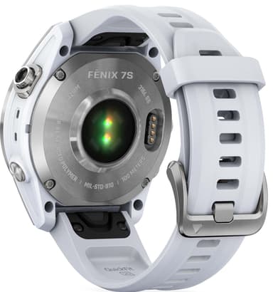 Garmin Fenix 7S smartwatch, 42mm (vit)