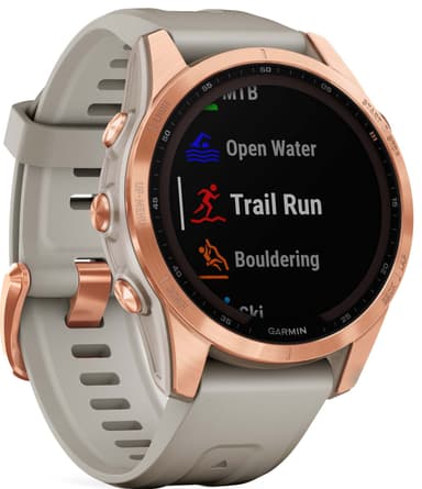 Garmin Fenix 7S Solar smartwatch, 42mm (sand)