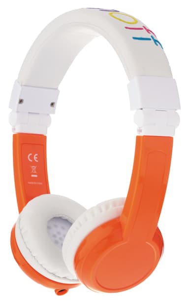 BuddyPhones Explore on-ear hörlurar (orange)