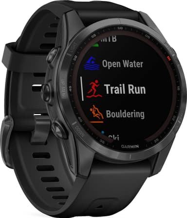 Garmin Fenix 7S Solar smartwatch, 42mm (svart)