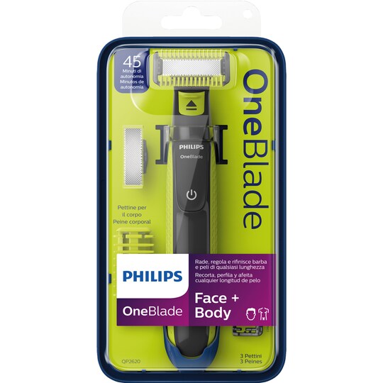 Philips OneBlade ansikts- och kroppstrimmer QP2620 / 20V2