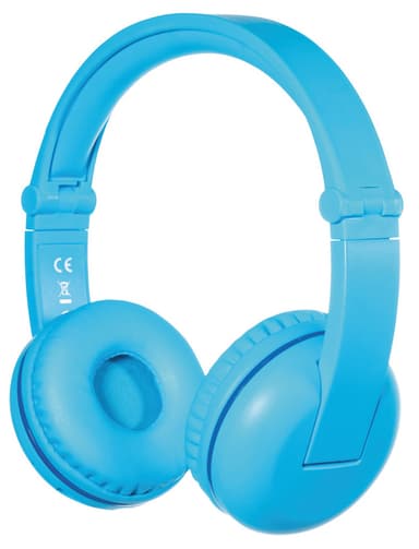 BuddyPhones PLAY BT on-ear hörlurar (blå)