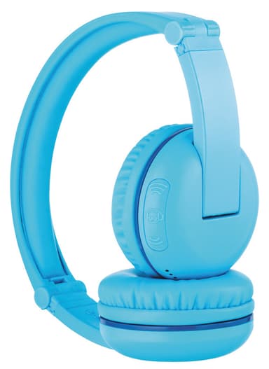 BuddyPhones PLAY BT on-ear hörlurar (blå)