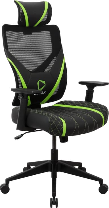 Onex GE300 gamingstol (svart/grön)