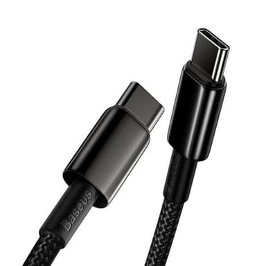 Baseus Tungsten PD USB-C - USB-C 100W 1 m Svart