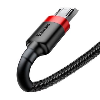 Baseus Cafule USB - microUSB 1,5A 2 m Svart/Röd