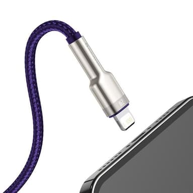 Baseus Cafule Metal USB -Lightning 1 m 2,4A Lila