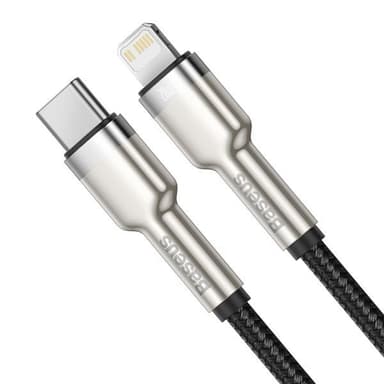 Baseus Cafule Metal USB-C - Lightning 20W 2 m  Svart