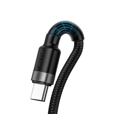 Baseus Cafule USB - USB-C 40W 1,0 m Grå/Svart