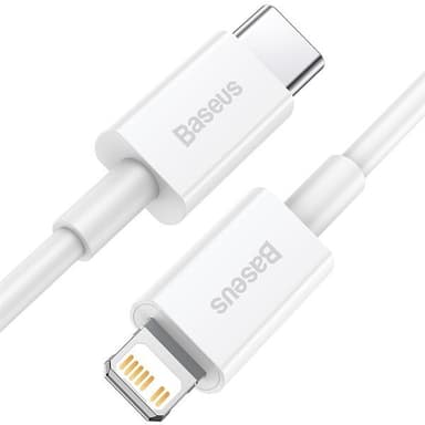 Baseus Superior PD USB-C - Lightning 20W 0,25 m Vit