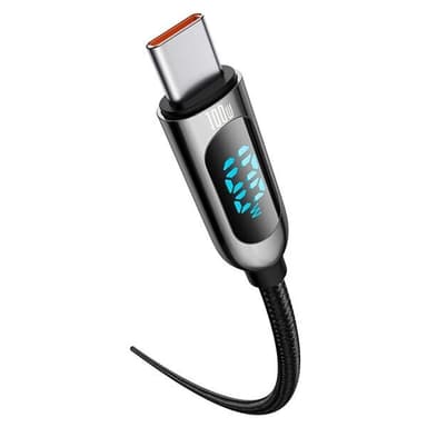 Baseus Display PD USB-C - USB-C 100W 1 m Svart
