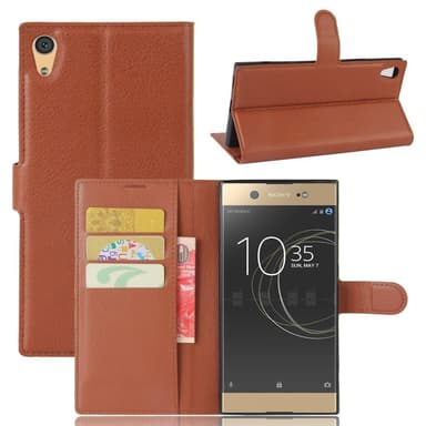 Sony Xperia XA1 Ultra - Retro Plånboksfodral - Brunt