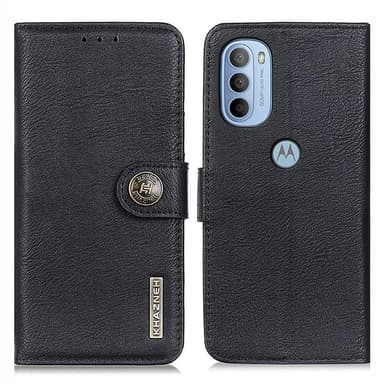 KHAZNEH Motorola Moto G31 / G41 Plånboksfodral - Svart