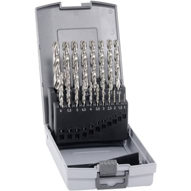 Alpen 102219100 HSS-E Metall-spiralborrset 19 delar