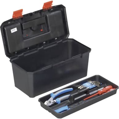 Alutec 56270 Verktygslåda (tom) Plast Svart, Orange