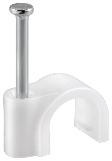 Goobay Kabelklämma 4 mm, vit